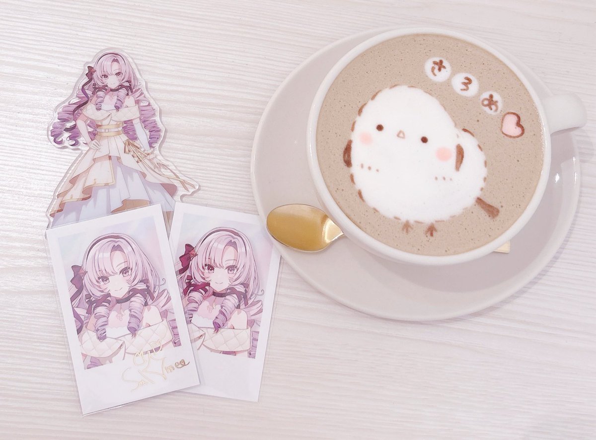 カフェでお名前書いてきましたわ🥹💗
ラテ可愛くておいしかったですわт  ̫ т ♡
