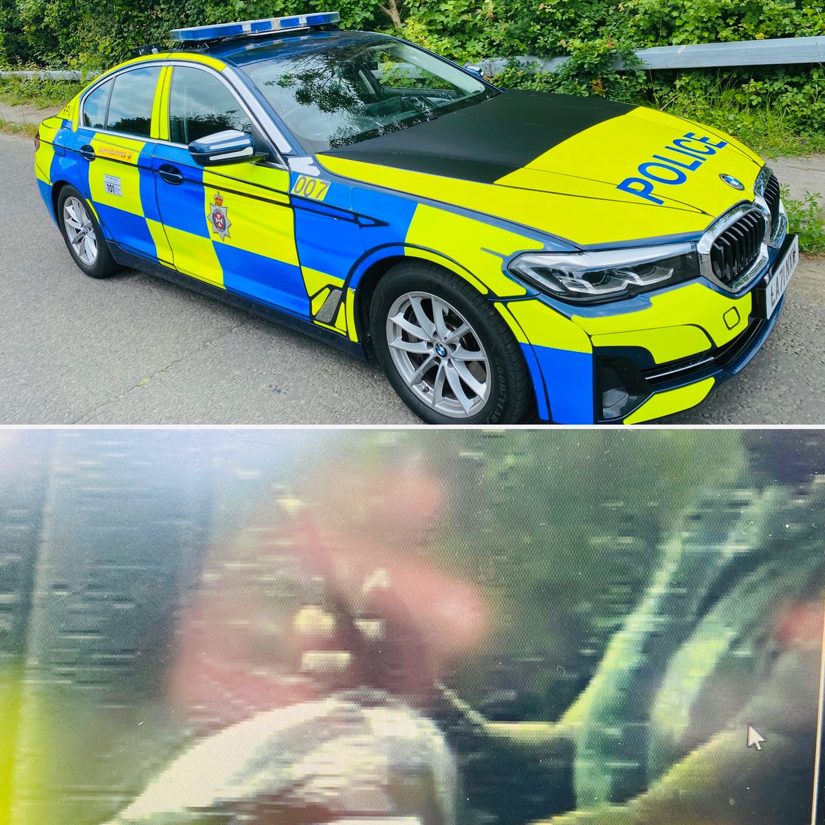 Those that say using a phone at the wheel isn’t distracting… #RPU stopped a driver in Salisbury who drove past the marked Police vehicle mid phone use despite being parked on the side of the road in full view.
Driver #reported #Fatal5