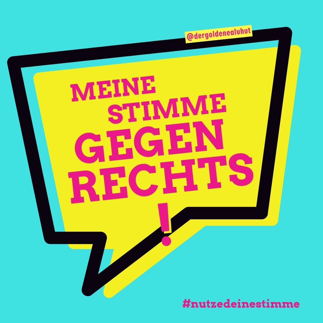 Vielen Dank, dass ihr heute zur Wahl geht (oder schon gewählt habt), und somit Europa gegen die wachsende Bedrohung von Rechts verteidigt.
Diese Europawahl ist übrigens die erste bundesweite Wahl, bei der auch 16-Jährige wählen dürfen. Ein echtes Novum!

#nutzedeinestimme