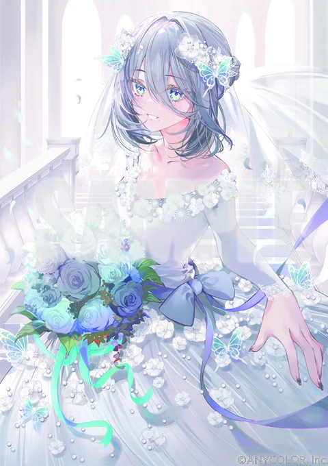 #にじさんじジューンブライド2024にて、ソフィア・ヴァレンタインさんのビジュアルを担当させていただきました。よろしくお願いいたします 