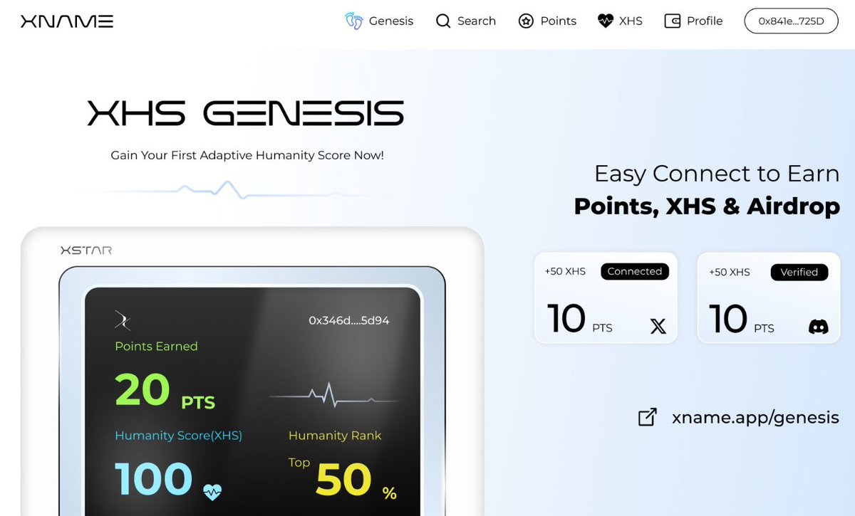Solymr_eth's tweet photo. 🎉 XSTAR Pre-TGE Genesis event is now live!

🔗 Connect your social accounts to earn #Airdrops from @xstar_id. 💰 Earn Humanity Score (XHS) and get $XNAME tokens too!

Join us now ➡️ https://t.co/m6PYpZ25eC

$VENOM $GME $RCH #Airdrop #Claim #ETH https://t.co/9Dq0FZLNRj