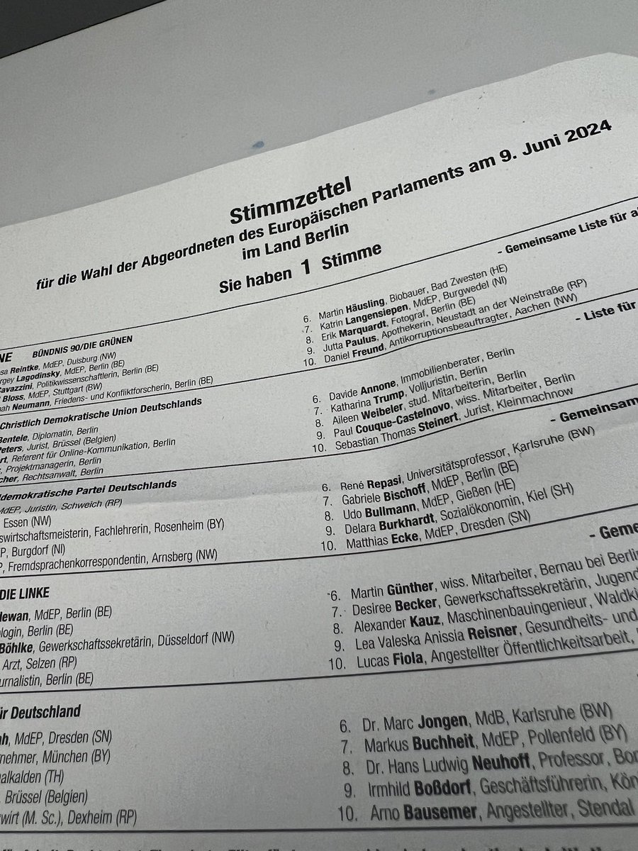 Go and vote! #europawahl2024