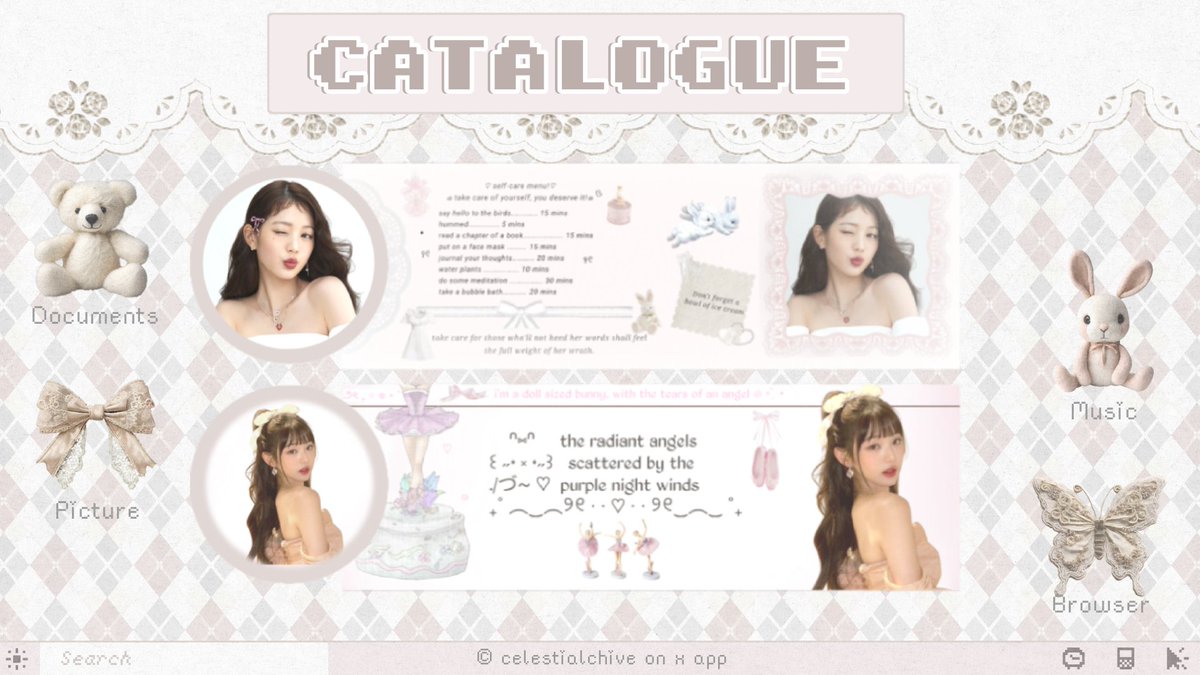celestialchive's tweet image. { repost will be appreciated, thank you }

hello, aku open request untuk katalog-katalog layout di bawah ini.  payment avail qris only. you can send the form to dm or tele 💋💌