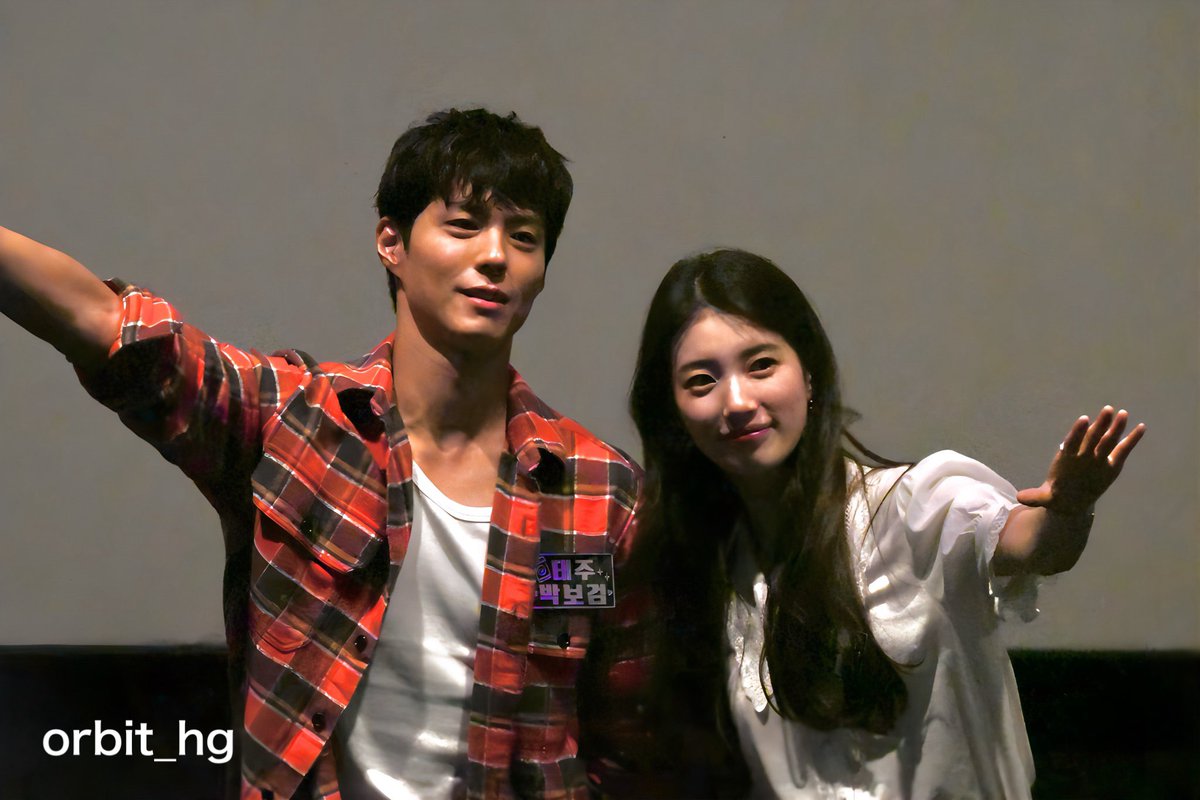 shuzkay's tweet photo. This could be the last day for a public promotion by #Suzy and #ParkBogum 🥹 (Never know when’s the next) but one thing I’m sure of, for Baeksang 2025 and the following ones, there’ll be Baeksang Icon Suzy &amp; Baeksang Face PBG in it. 

태주��인 안녕!! ✈️👩‍❤️‍👨
#Wonderland #원더랜드 https://t.co/33WuNmdPS9
