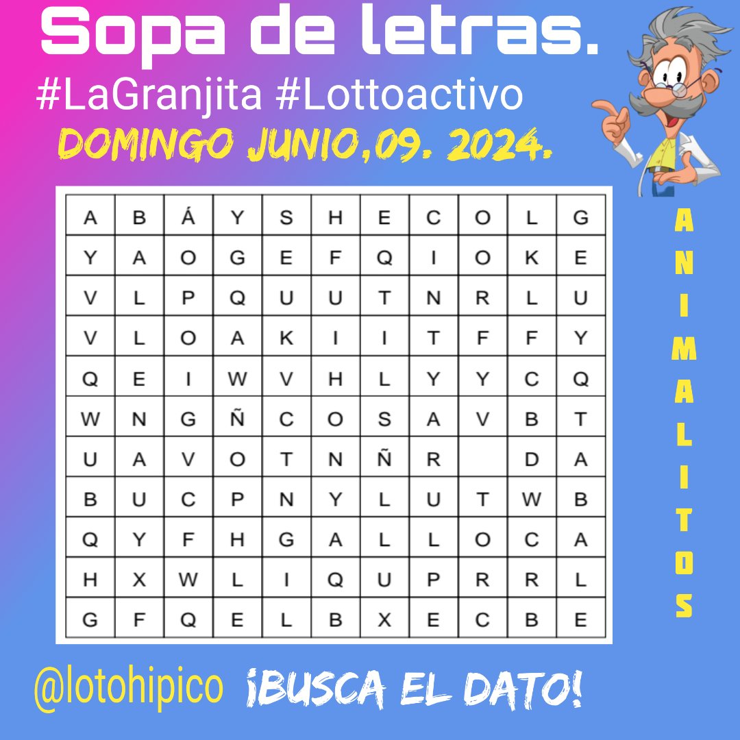 lotohipico's tweet photo. Regalitosss... 👏😜
#SOPADELETRASANIMALITOS
#ANIMALITOS #LOTTOACTIVO
#LAGRANJITA #Loterias #Venezuela
#DOMINGO JUNIO,09. 2024.
Suscripciones. Dos (2) super fijos
04122747506.📲
Whatsapp.
Síguenos canal YouTube
Loto Hípico.
Agradezco dar un retweet https://t.co/yKKHyB4mpy