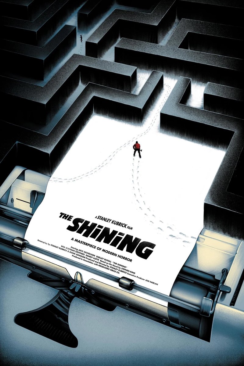 Brilliant poster for The Shining by <a href="/WoodheadArt/">Benedict Woodhead</a> 

#TheShining