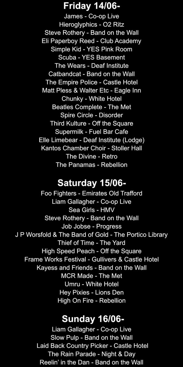 A few big names are in Manchester this week!