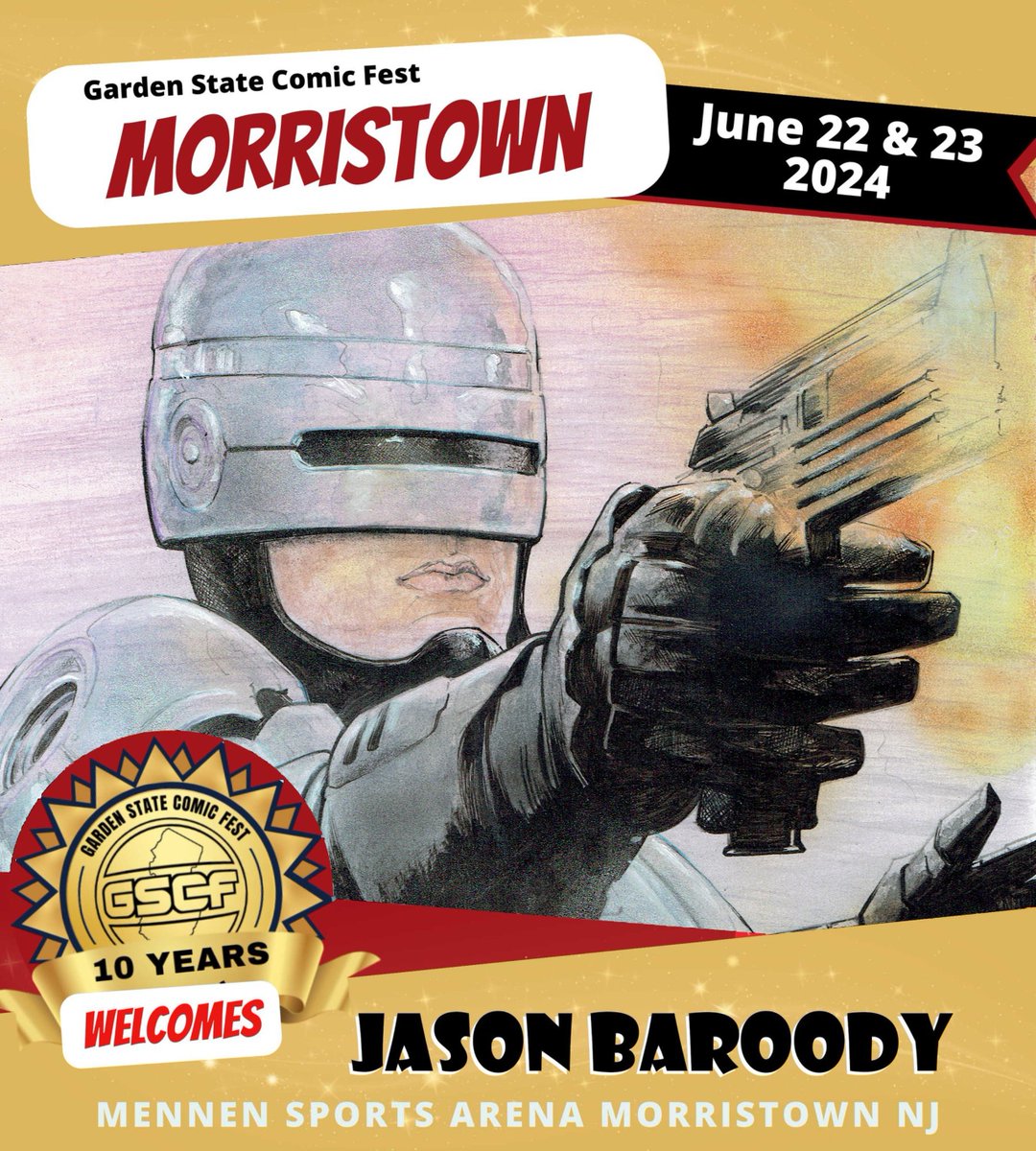 GARDEN STATE COMIC FEST
June 22nd &amp; 23rd 2024 VILLAINS HALL
I’ll be taking commissions and selling art and comic books. See you there!
DM me for your pre-con commission requests.
go to gardenstatecomicfest.com/mttickets
 #comicbooks #convention #gardenstatecomicfest