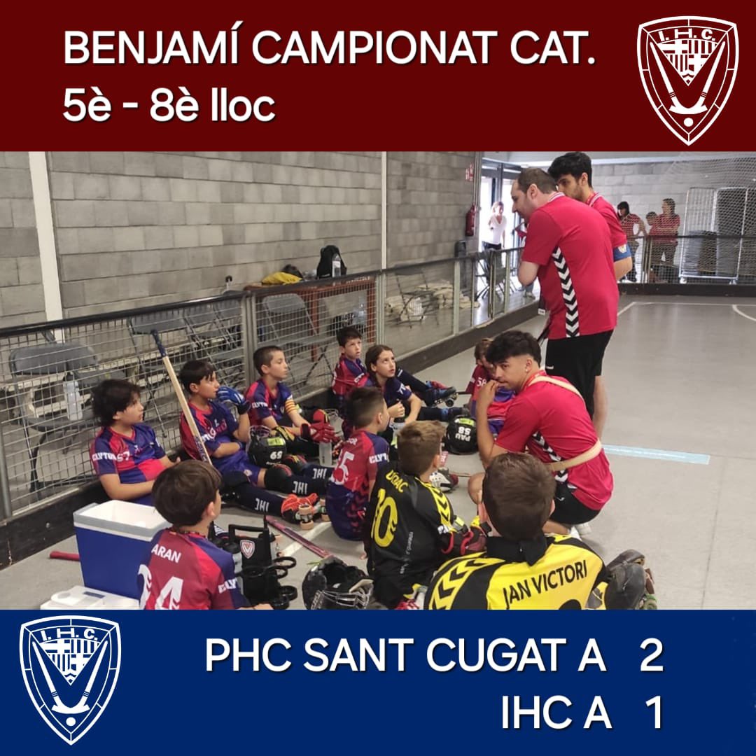 IgualadaHC's tweet image. 《HOQUEI BASE🔵🔴》
#resultatsihc #CCAT | @FCPatinatge

🏑  PHC Sant Cugat A 2
🔵🔴 Benjamí A 1