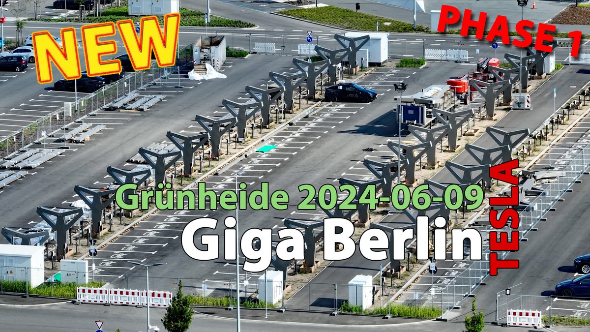 😎👉Tesla Giga Berlin Update #203 - PHASE 1
🚨 NEW drone video online! 2024-06-09
youtube.com/watch?v=GR7Eqq…

<a href="/elonmusk/">Elon Musk</a> #tesla #GigaBerlin #gigafactory #gf4