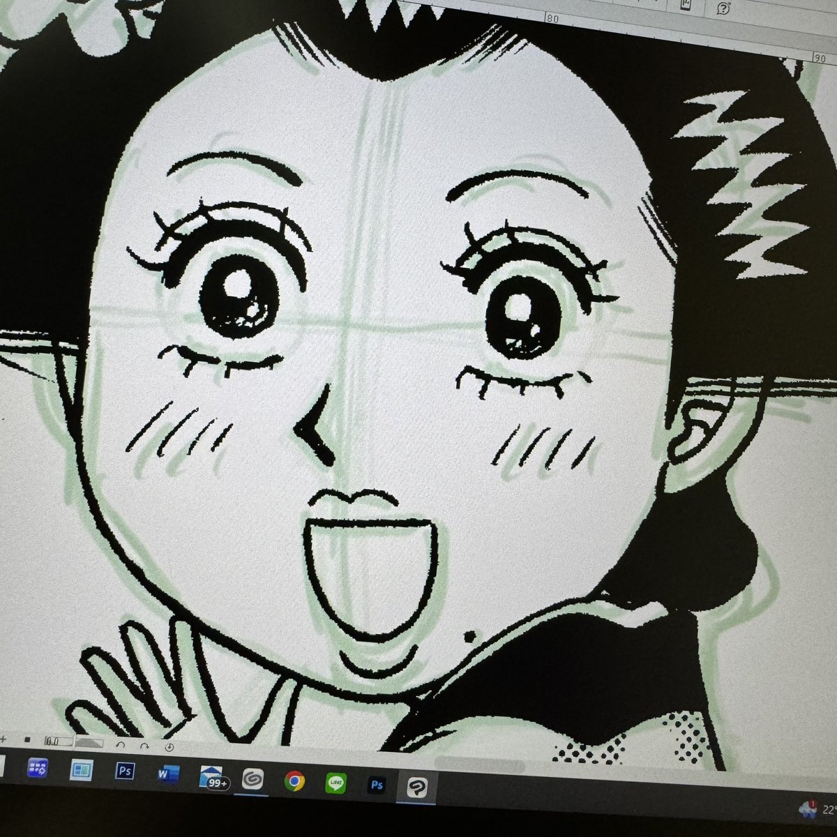 【今日の進捗】
いよいよ作業残り日数も丸2日!💦
だいぶペンは入って来たけど、その分疲れが出て思うようにスピードが上がらない😭
アシスタントさまの作業もオールアップしたし、ここからは孤独な戦いだ!!😭
あーーもっと手が早くなりたい😭😭

では、おやすみなさい💤 