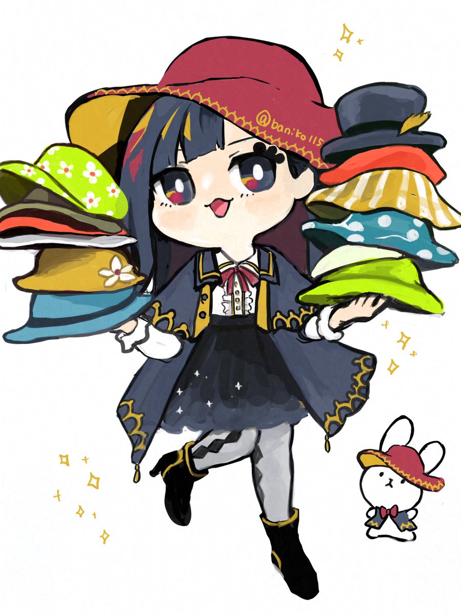帽子屋さん🎩🐰　#創作　#絵描きさんと繋がりたい