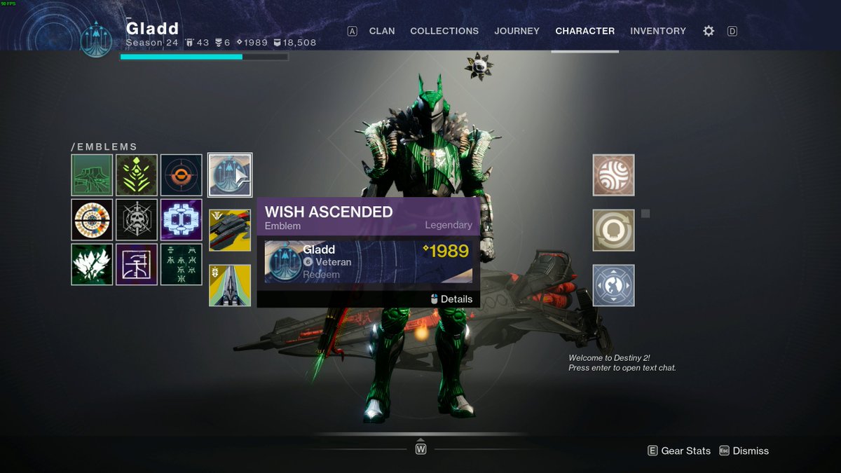 Gladd's tweet image. Proud gamer moment:

1 of less than 10 players ever to own every single Day 1/Contest raid emblem.

The clan has been through 4 World Firsts, 3 of them brand new raids - making us the first Destiny Dynasty.

It's been a pleasure playing a great game with great gamers @ClanRedeem