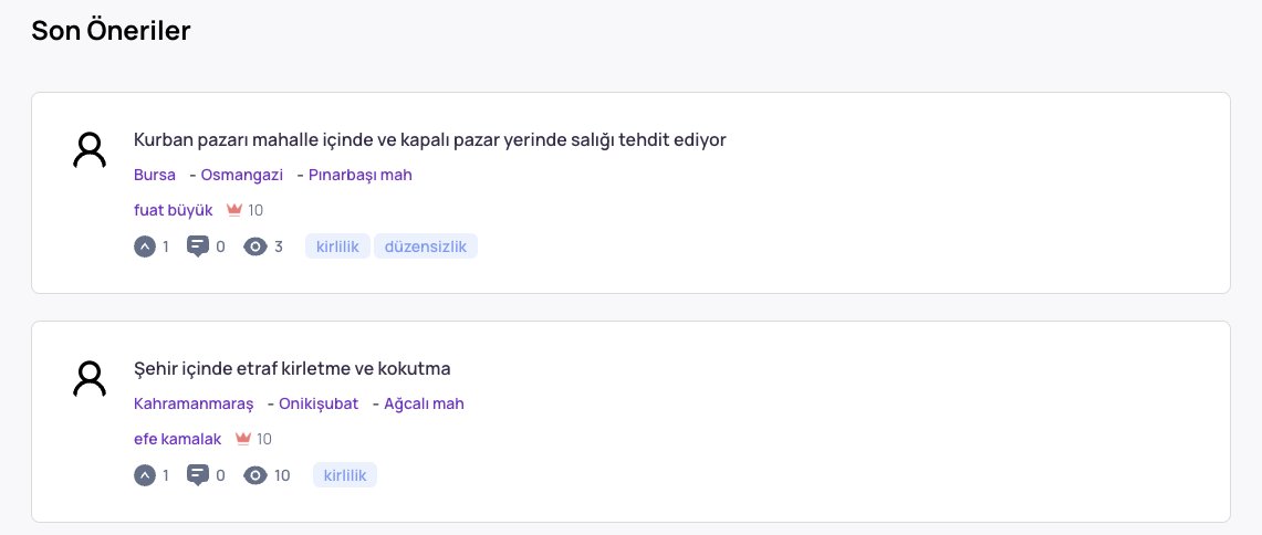 Kurban pazarlarının mahalle içinde kurulması ciddi bir rahatsızlık oluşturuyor, Açık Türkiye'de <a href="/acikturkiye/">Açık Türkiye</a>   girilen son 2 öneri, biri Bursa'dan diğeri Kahramanmaraş'tan 👇