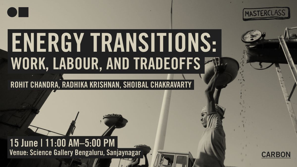 This Saturday, join us for a masterclass with Rohit Chandra (<a href="/rohitreads/">Rohit Chandra | @rohitreads.bsky.social</a>), Radhika Krishnan and Shoibal Chakravarty (<a href="/spacem0nk3y/">Shoibal Chakravarty</a>)!

We'll be diving into the complexities of energy transition in India, and the day will be spread over two sessions. 

bit.ly/energy-transit…

(1/2)