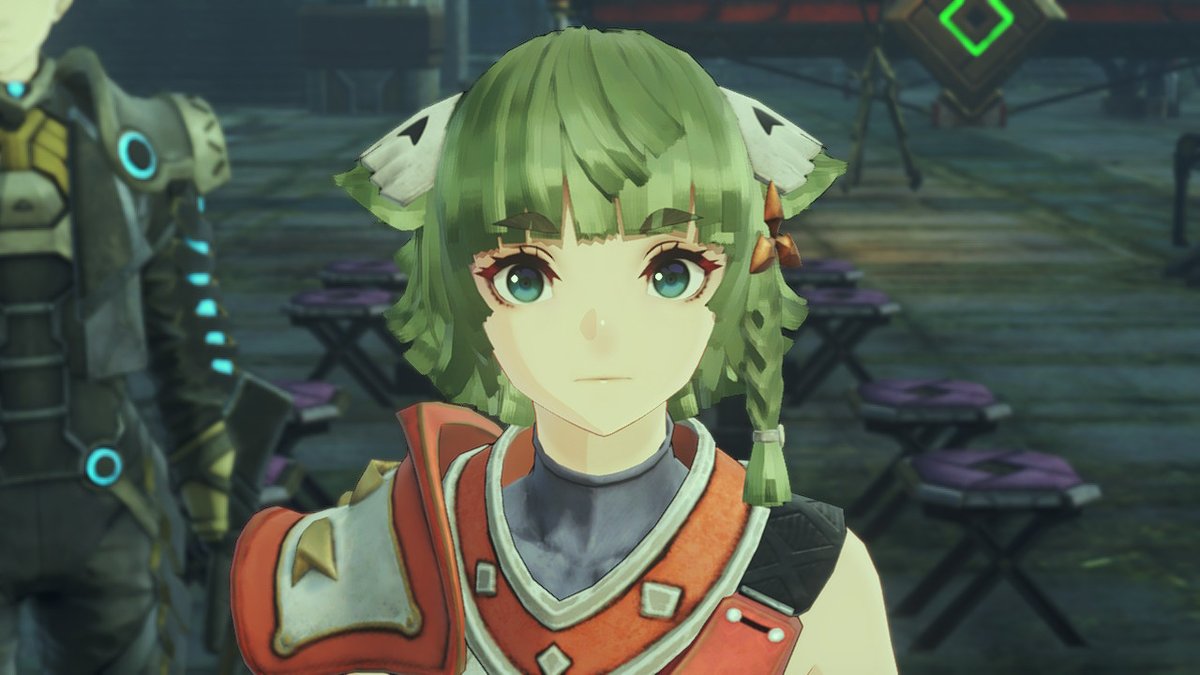 rubikzzzz's tweet photo. i have hired this cat to stare at you #XenobladeChronicles3 #NintendoSwitch https://t.co/30NQiceEg9