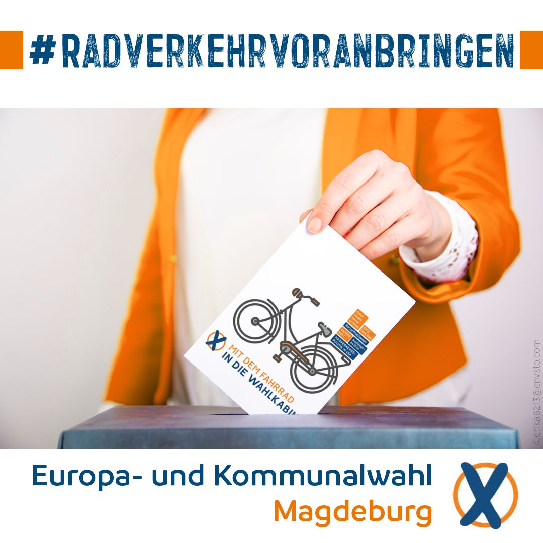Noch bis 18Uhr sind die Wahllokale geöffnet. Geht wählen und beeinflusst so auch zukünftige Entscheidungen, die direkt den Radverkehr in #Magdeburg betreffen. Nutzt euer Wahlrecht und unterstützt keine Partei, die die Demokratie abschaffen möchte! 

#kommunalwahl #europawahl