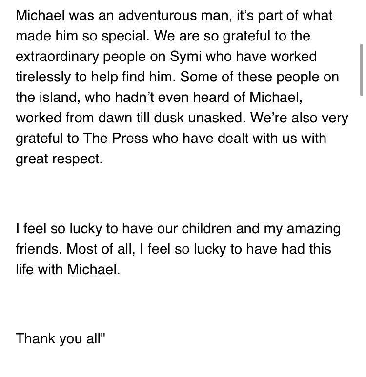 BBCHelena's tweet photo. In the last few minutes Dr Michael Mosley's wife Dr Clare Bailey Mosley pays tribute to her ‘wonderful, funny, kind and brilliant husband' https://t.co/0Db1uCvGYX