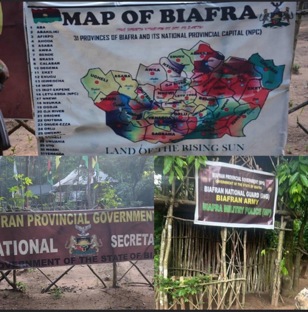 Public Notice ! 

The Nigerian  military have started  their fake media propaganda they have been doing in Imo for years now against #IPOB/ESN , they have just publish another fake news against IPOB/ESN . 

From the pictures they released after invading one camp , It’s clearly