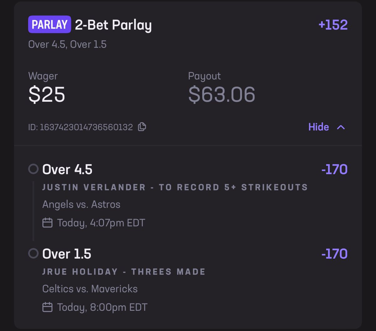 SwampDaddyBets's tweet photo. 🫡WE GOING FOR ANOTHER WIN WITH THE @HitorMissGang21 COLLAB! 🫡

We cruised to the green pretty easy yesterday….✅✅✅

🤑LETS CLACK THESE MF AGAIN🤑

#SundayFunday #GamblingX #Mlb #Nba #Nbaplayoffs #Free #Collab #GamblingCommunity #CashThat #Astros #Celtics https://t.co/riRuC47vZB