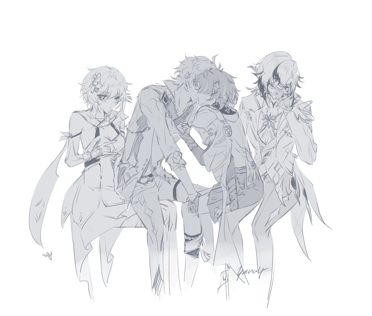 Love is love ❤️
…or whatever the hell im supposed to title this..

#chiscara #lumine #arlecchino #genshinimpact