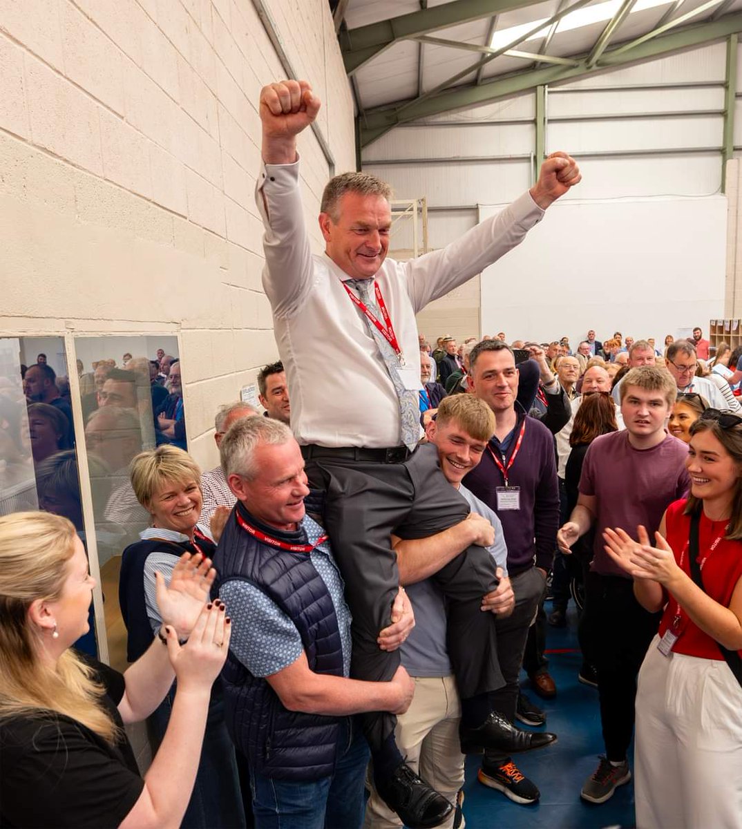 ELECTED!! Pat Barden tops the poll for New Ross after the first count!