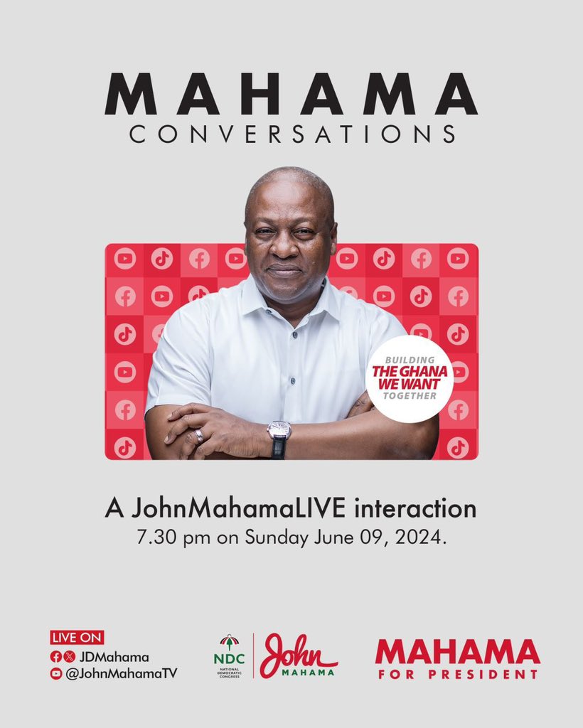 #LetsBuildGhanaTogether
#Mahama24hourEconomy 
#Together4Change2024