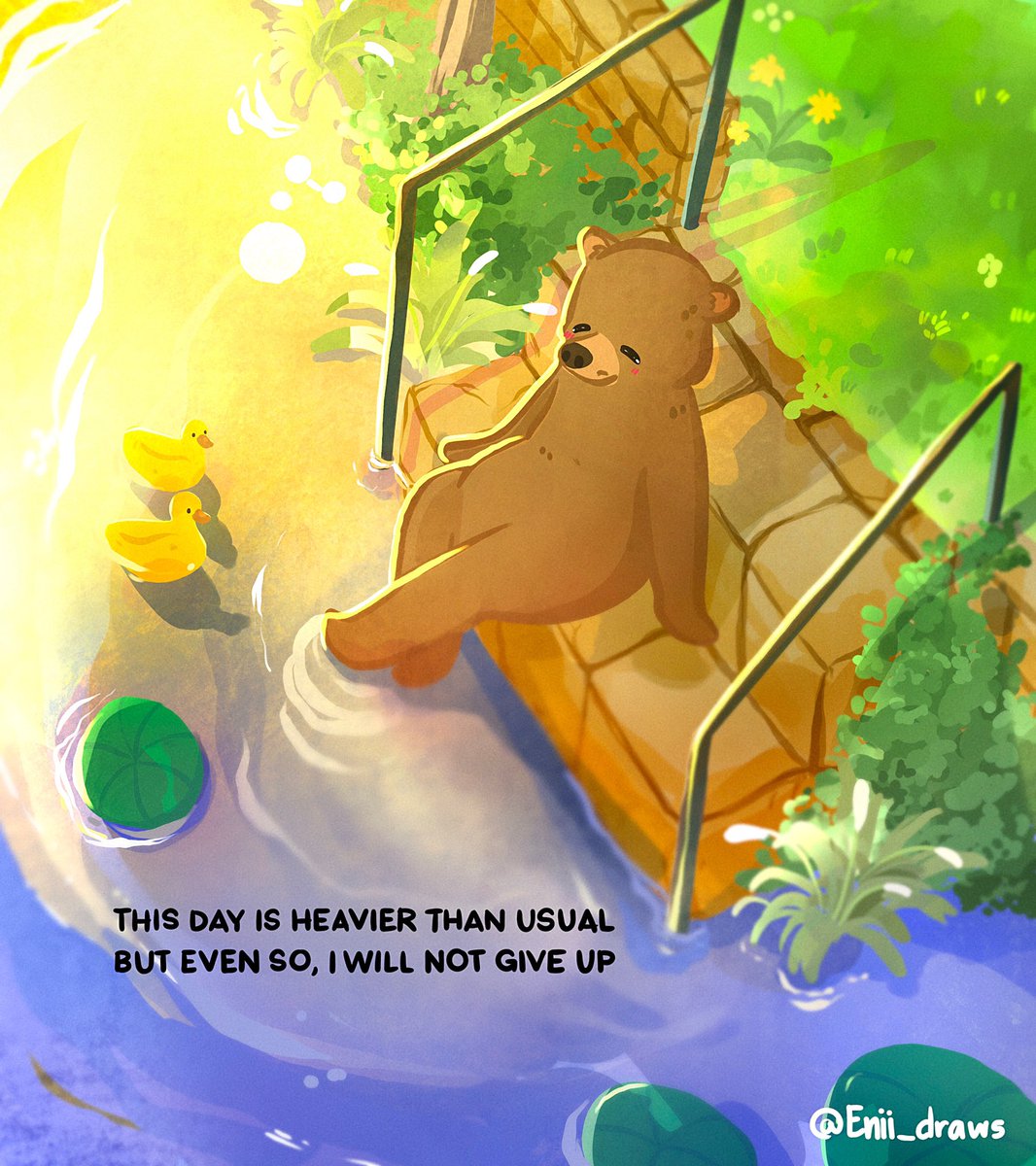 I will not give up💕🐻