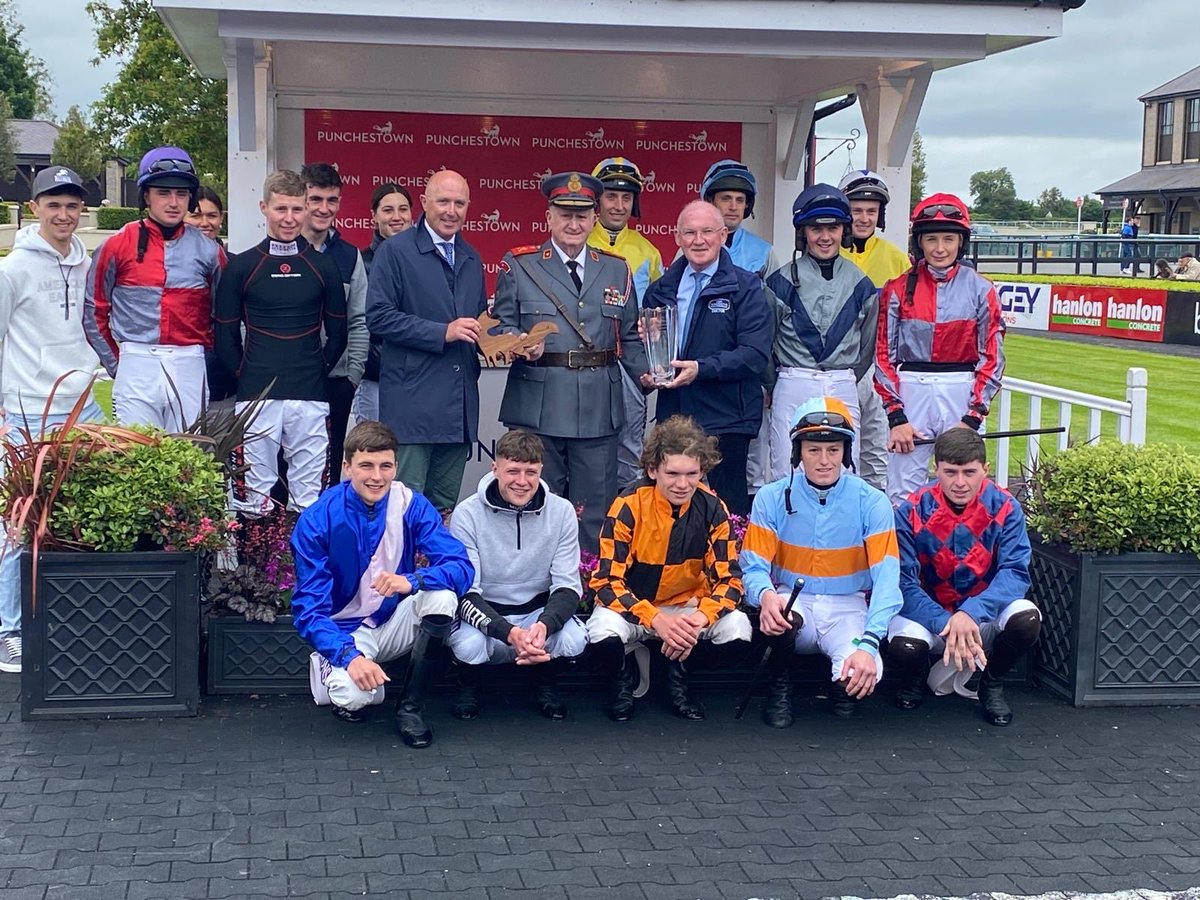 AdrianAmcgold's tweet photo. Presentation to Tom Maguire from Punchestown Racecourse and Irish Racecourse Medical Officers Association prior to the “The Thank You Tom Maguire From All At Punchestown Hurdle” in acknowledgment of his contribution to Irish Racing. @OrderofMaltaIRL https://t.co/GPUOAv89mx