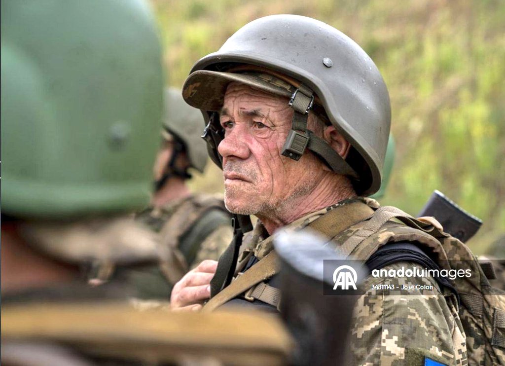 The sad reality of Ukraines meatgrinder. 

These are the old men Von Der Liar, the Dictator Zelenky, and Demented Biden are dispatching to almost certain Death. 

To the last Ukrianian. Literally.