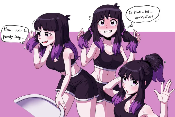 Kaisa Change Hairstyle! I tried digital work because I liked it! Now that it's been 3 weeks, it's fully revealed! Thank you for watching! 