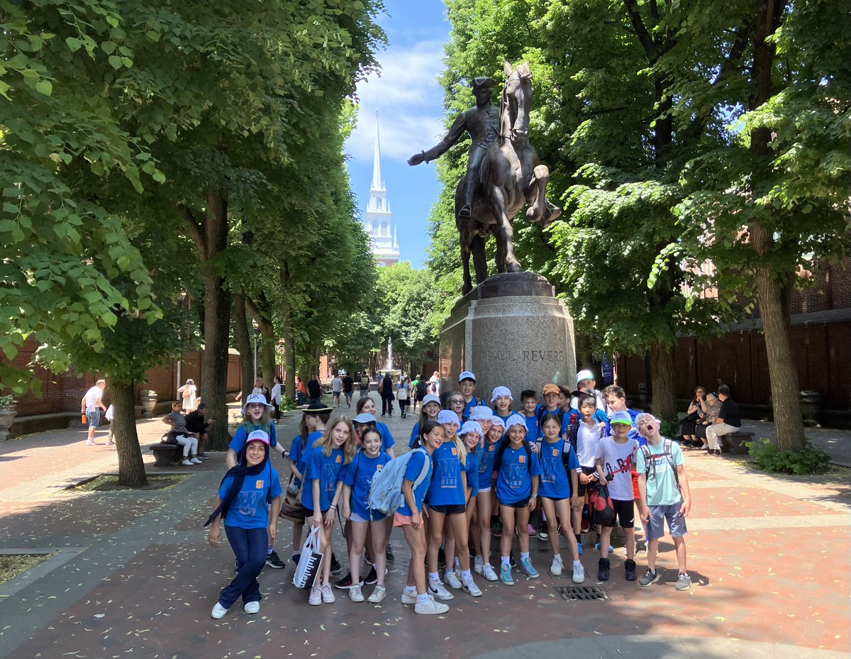 BostonHistory's tweet image. Friday's fifth graders at the statue of Paul Revere. @PaulRevereHouse #Boston #FifthGrade #FieldTrip #FreedomTrail