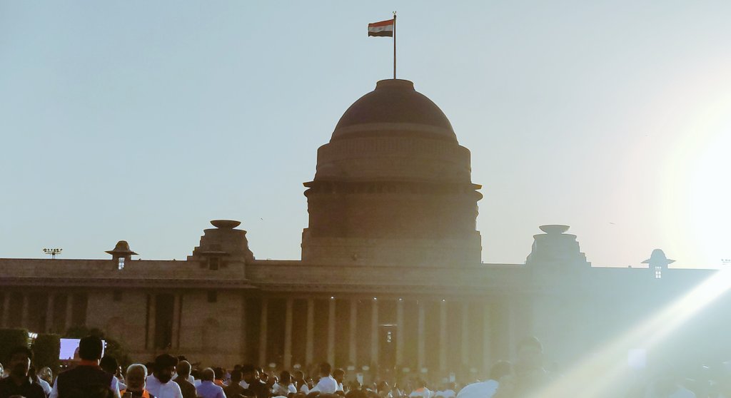 ErSahilBhat's tweet photo. It is a profound honor to receive an invitation to the Swearing-in Ceremony of Prime Minister Shri Narendra Modi Ji on 9th June at Rashtrapati Bhavan, New Delhi. I look forward to witnessing this historic moment for our nation.
Excited to see beloved @PMOIndia Shri @narendramodi Ji Again in person today.  
( Modi 3.0 )