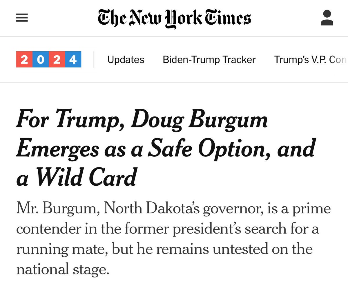 PhilipReichert's tweet photo. Burgum out here collecting media features like infinity stones https://t.co/8JHgkztqdf
