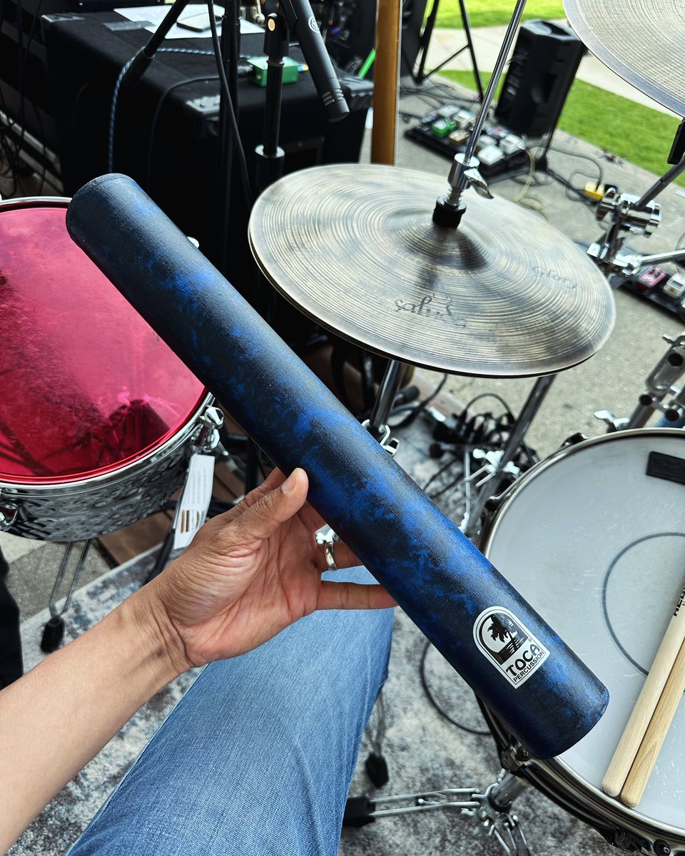cadamesofficial's tweet photo. When I need a shaker sound to fully cut through my drums, I use a @tocaperc Jr. Rain stick. It sounds amazing with a full sound!
#tocapercussion #jrrainstick #shaker #fullsound #liveperformance #somosfamilia #drummer https://t.co/Fh98fcrbQf