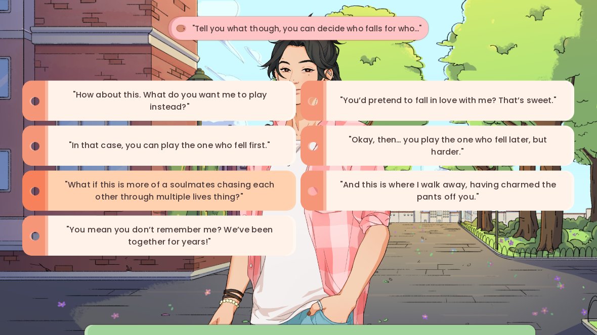 #PitchYaGame College romance and coming of age story, anyone?

📚Play as an aspiring law student
💕3 Love Interests
🗓️Choose what events to play
🗣️Partial voice acting
🌸Extended Spring Demo soon~

Also a #ScreenshotSunday (shh it's a thing now) mix! We got new UI by @khoaisama!