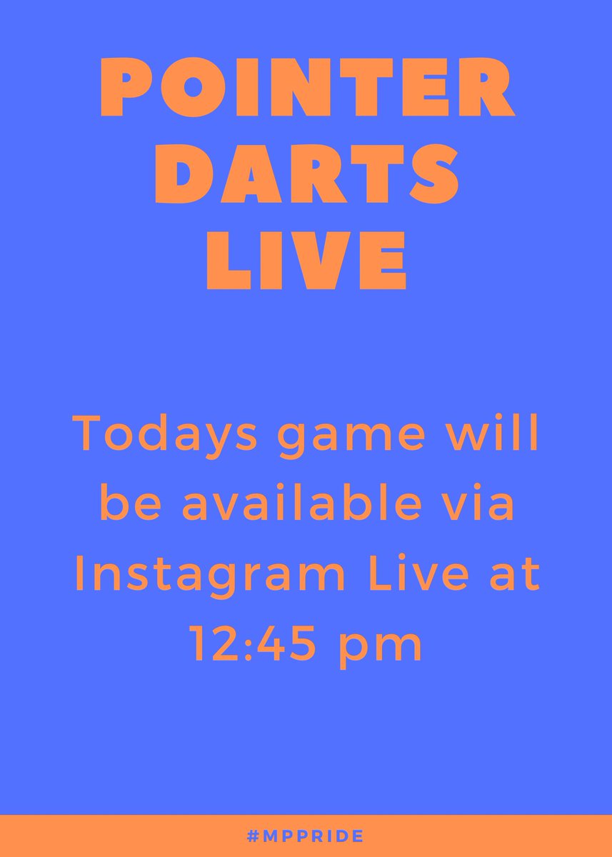 PointerDarts's tweet photo. Tune in via our official Instagram account! @pointerdarts https://t.co/pxUWZ1WSp4