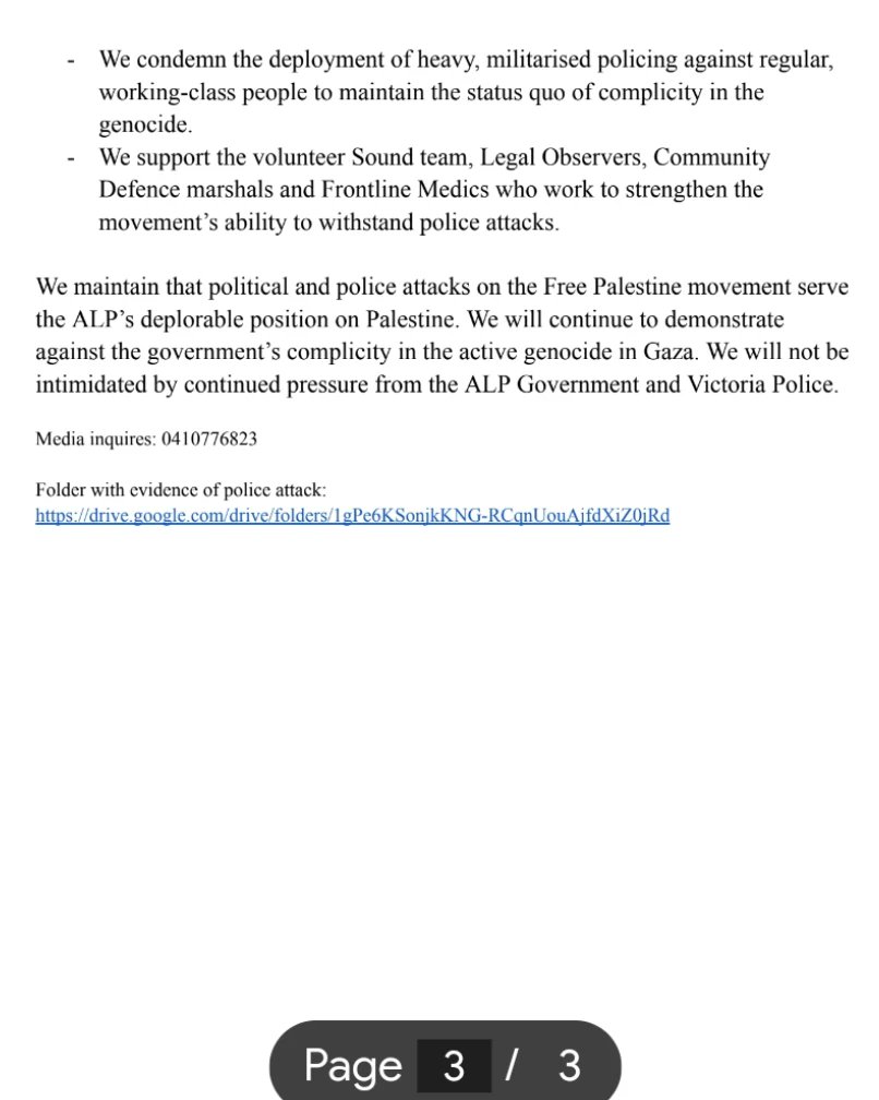 Free Palestine Coalition Naarm tweet media