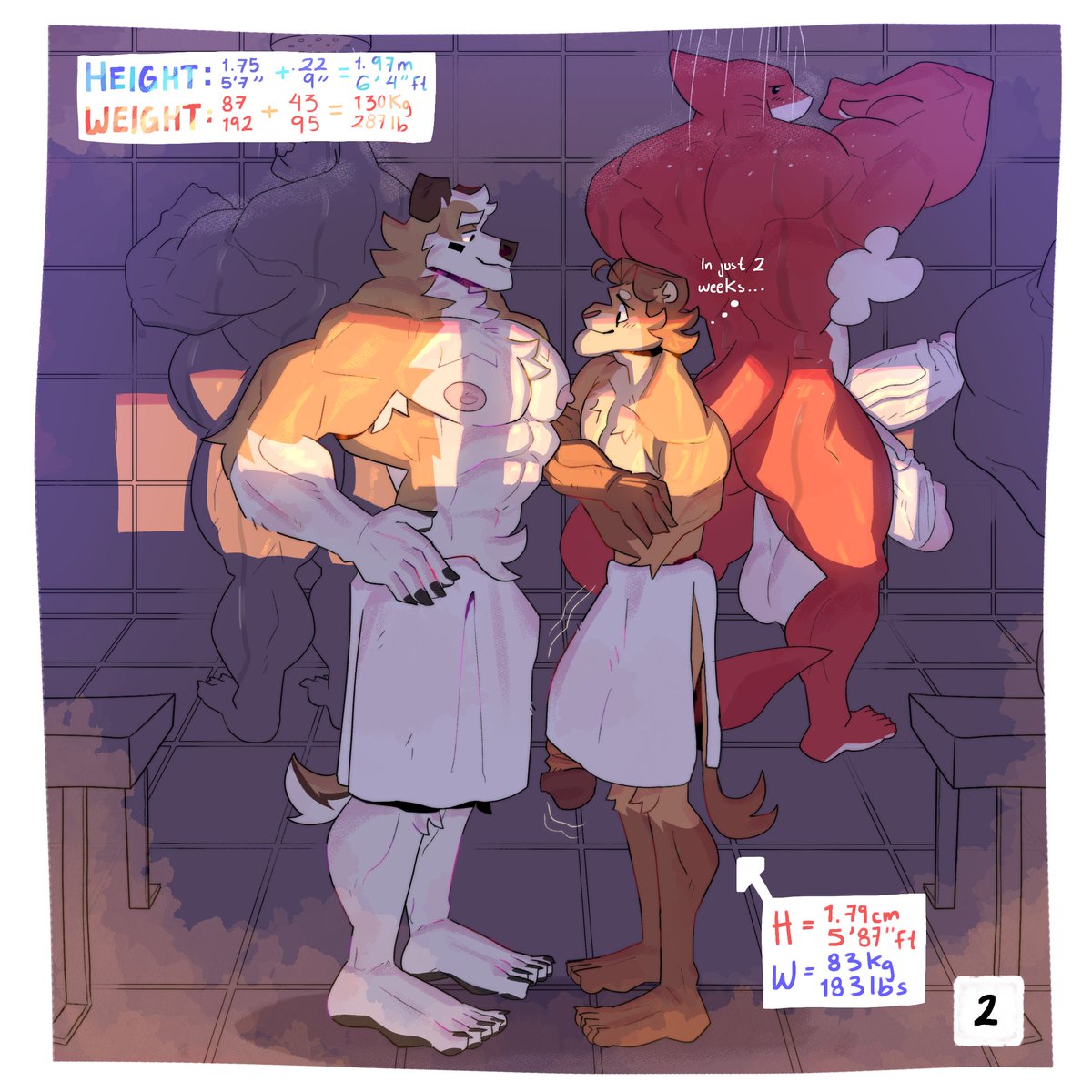 (26) Zack's Growth.(The red shark dude, Momotaro, belongs to @AndyTh...