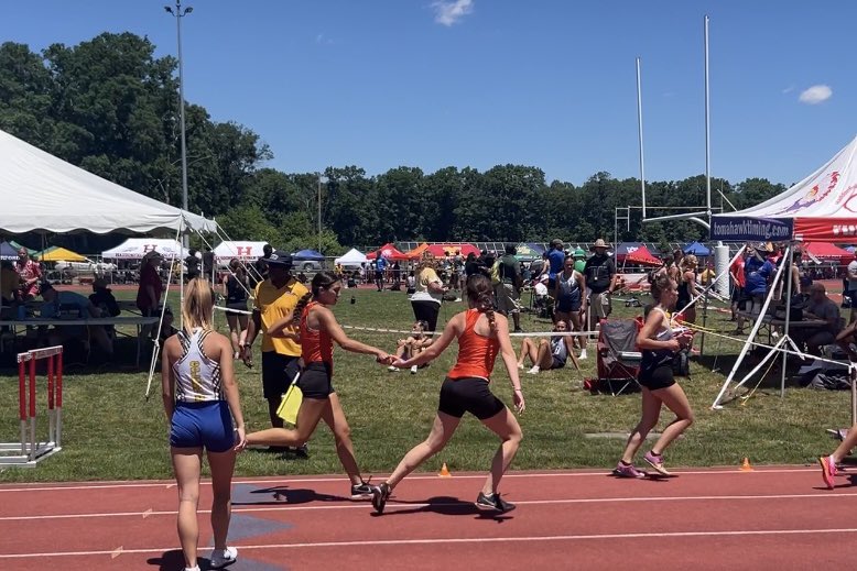 NJSIAA Group Championships! Julia’s final race in her high school career. 4x800 relay
She was the anchor &amp; she PR’d by 3 seconds so she was happy! 2:28 Congrats to her relay team for getting to this point &amp; having the opportunity to race yesterday! Great season! Thanks Coaches!👏