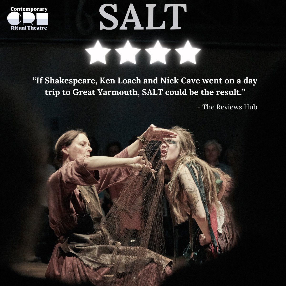 Thank you to everyone who came and experienced the debut tour of SALT.

It was a truly special ride and the response has been incredible.

We will return in 2025… See you then!

#SaltPlay #RitualTheatre #ContemporaryRitual #theatre #fringe #MadeInYarmouth #norfolk #tour