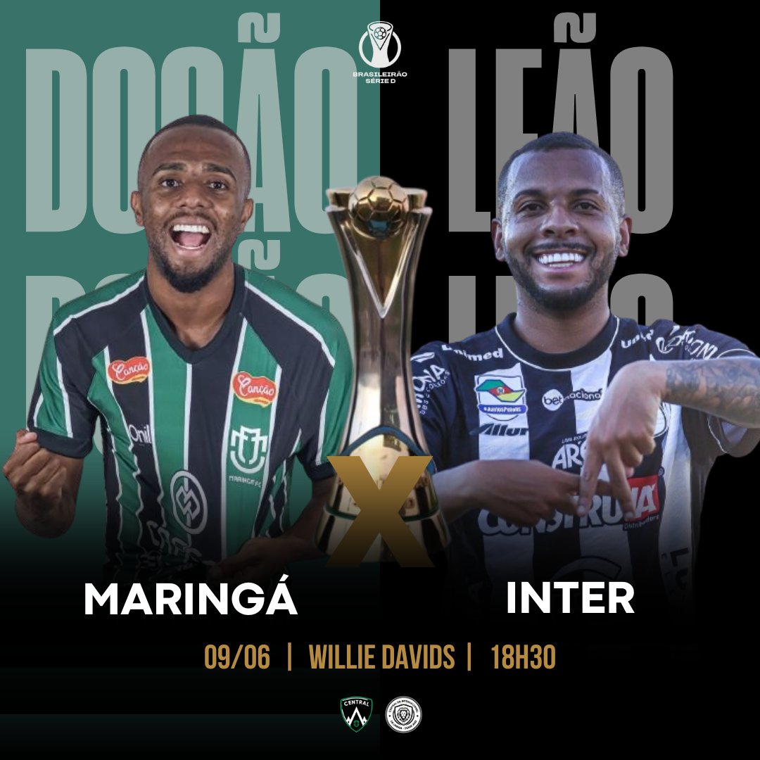 central_ITL's tweet image. VALE A LIDERANÇA!

⚔️ MARINGÁ FC x INTER
🏆 Brasileirão - Série D 
🏟️ Willie Davids 
⏰ 18h30
📺 MFC TV / YouTube 

🖼️ Collab @Centraldomaring 

#InterDeLimeira #MaringáFC