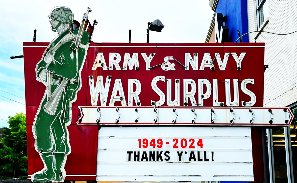 • Sign removal Monday, 6/10/2024
• Final day of business Saturday, 6/15/2024

Thanks Y’all!