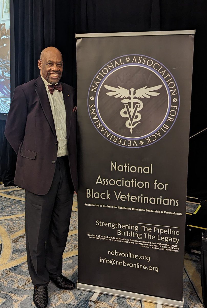 jerhodes42's tweet photo. It was a pleasure to again be honored to participate in the National Assoc. of Black Veterinarians Conf. Dr. Annie Daniel and her small dedicated team did a phenomenal job creating an inclusive space for all. Thanks to the students &amp; sponsors. I'll see you in '25! #NABV #NABV2024 https://t.co/X1ZI1HDMZK