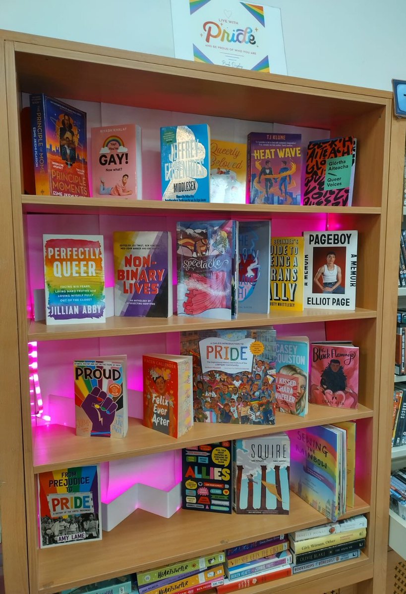 I love checking out the gorgeous book display for Pride Month every year at <a href="/kildarelibrary/">Kildare Library Service</a> 🌈
