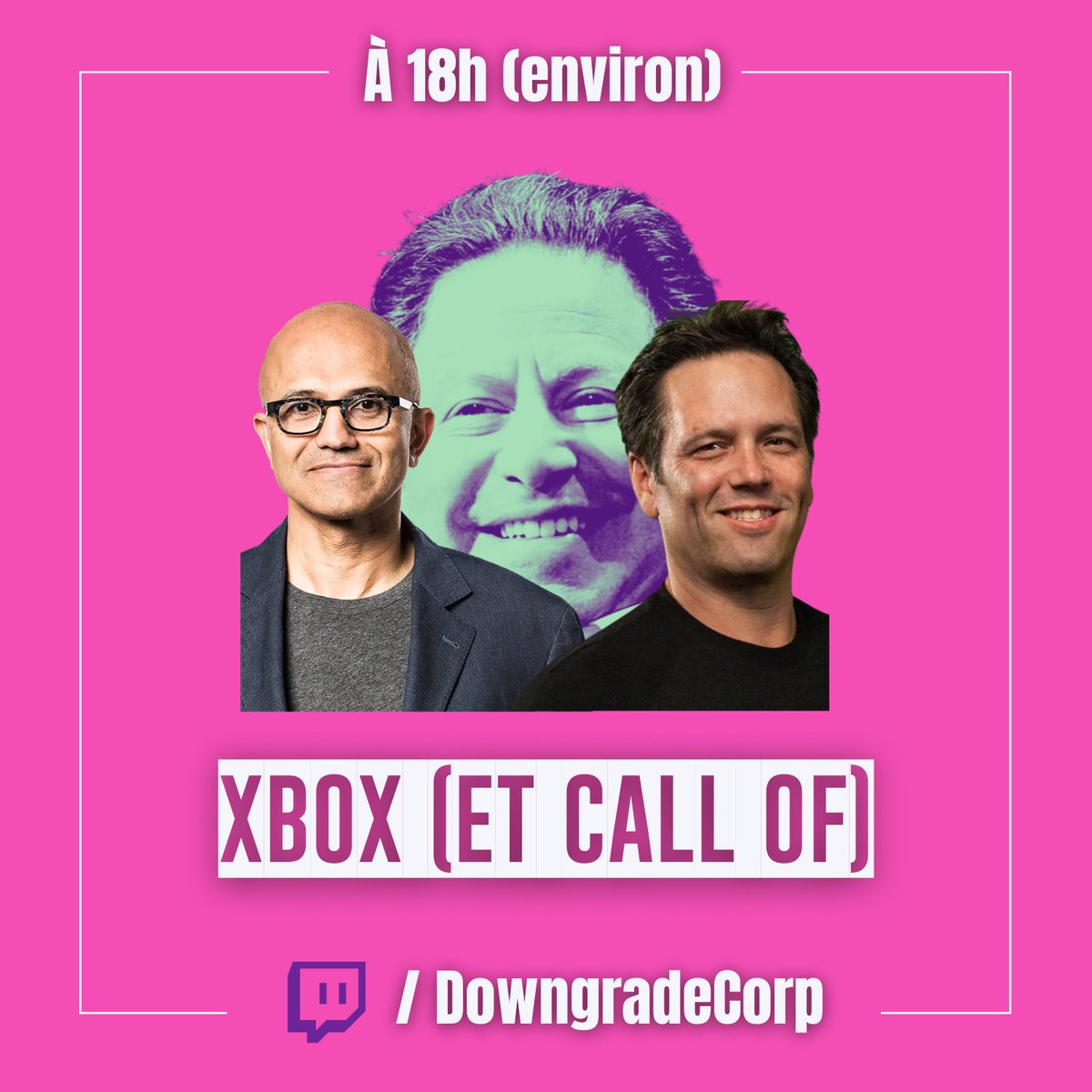 DowngradeCorp's tweet photo. 📅 On vous donne rendez-vous tout à l'heure, 18h (environ) pour la conférence #Xbox avec l'équipe au complet, mais pas que ; @JeromeJoffard nous fera l'insigne honneur de se joindre à nous !

😎 Venez nombreux et nombreuses. https://t.co/jMf3Jih2YL