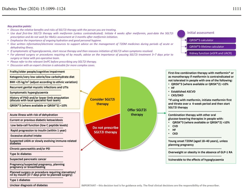 📌 #SGLT2i decision tool.

Ref. Diabetes Ther (2024) 15:1099–1124
<a href="/Diabetes_Ther/">Diabetes Therapy</a>

#Diabetes #CKD