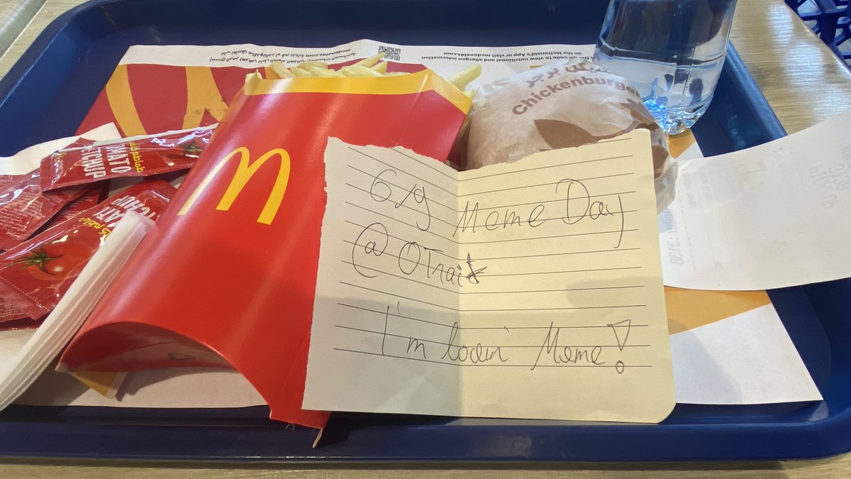 0Trait's tweet image. I'm joining my @Memeland fam to celebrate 6/9 the #MemeDay at @McDonalds!

I’m Lovin’ MEME! ❤️‍🔥