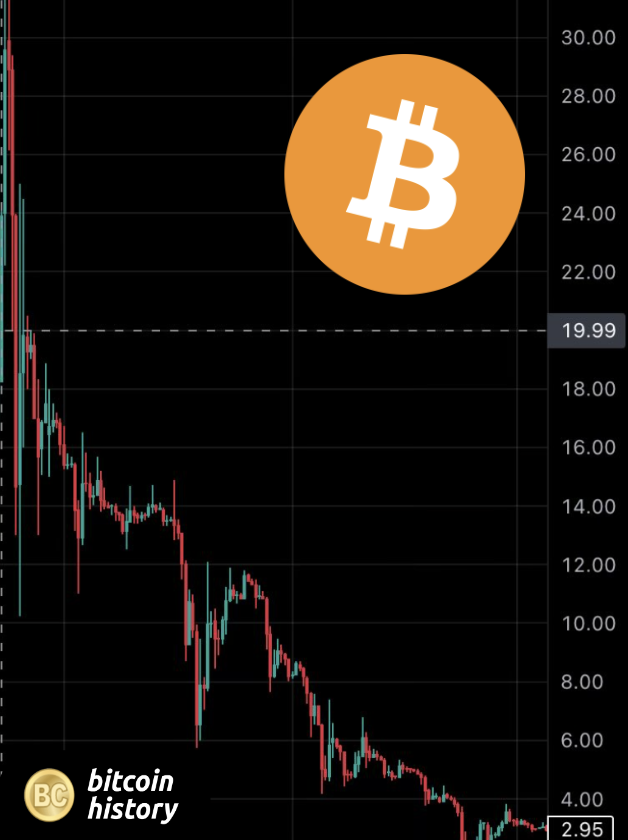 pete_rizzo_'s tweet photo. ✨ #Bitcoin crashing from a high of $30, exactly 13 years ago. They called it the "Great Bubble of 2011."

Everyone who bought is up 200,000% 💫 https://t.co/DH60yW1t8b