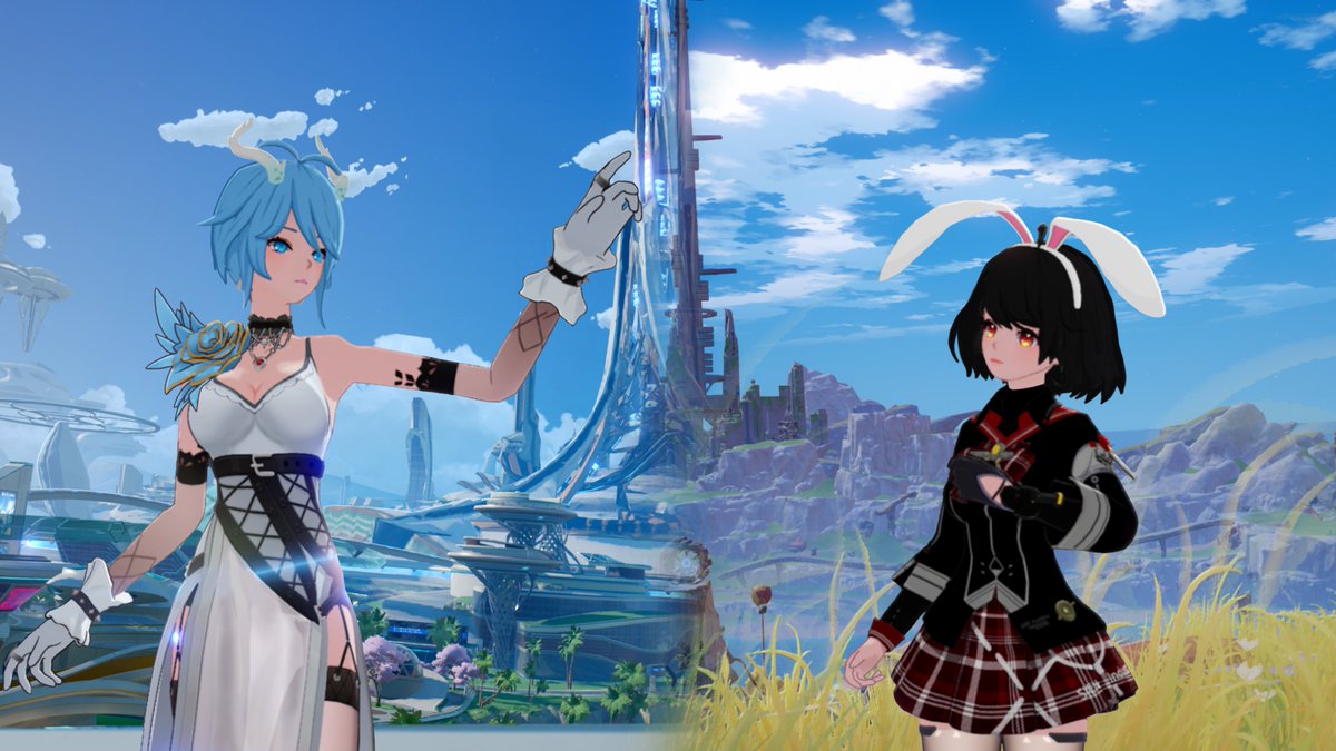 Cidgart's tweet photo. 𝗖𝗼𝗻𝗻𝗲𝗰𝘁𝗲𝗱 𝗯𝘆 𝘁𝗵𝗲 𝗧𝗼𝘄𝗲𝗿
"Until we meet again"
#TowerofFantasy #GesthosSector #ToFanmade https://t.co/kjdipoAMFP